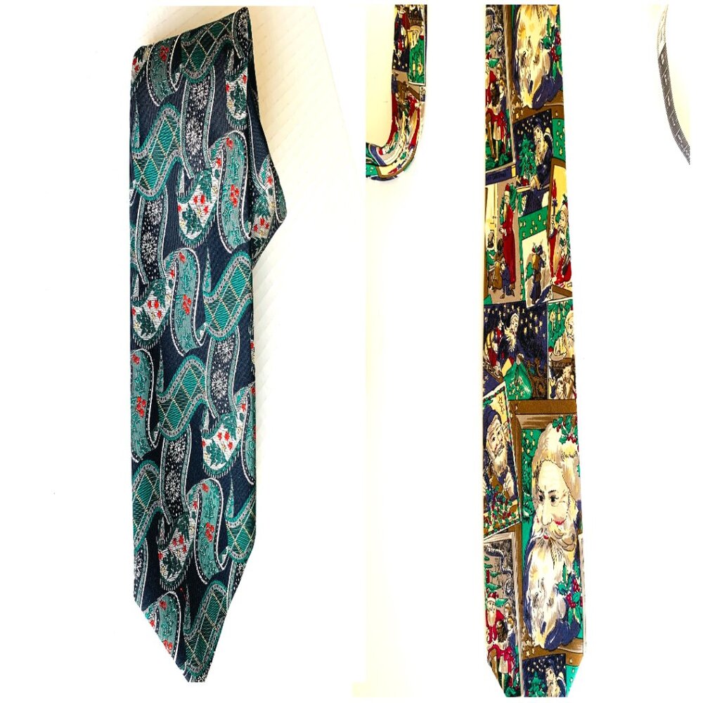 Two Robert Talbott Special Christmas Holiday 100%… - image 6